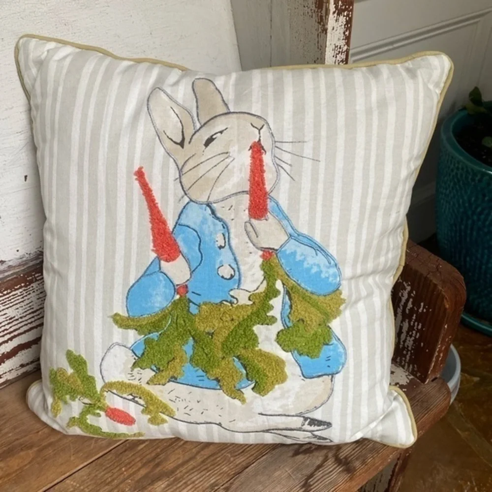 Pier 1 Pink Easter Bunny Pillow